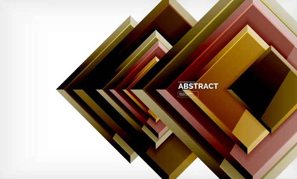 Geometrisch abstracte achtergrond, moderne vierkante ontwerp — Stockvector