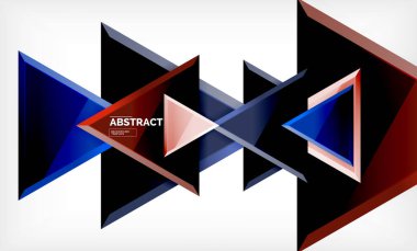 Uçan üçgen compostion geometrik arka plan