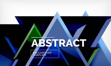 Uçan üçgen compostion geometrik arka plan