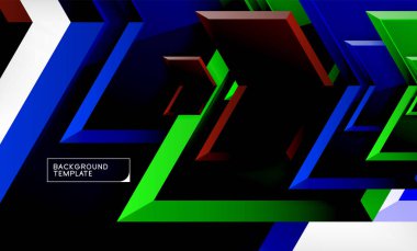 Soyut parlak techno oklar arka plan