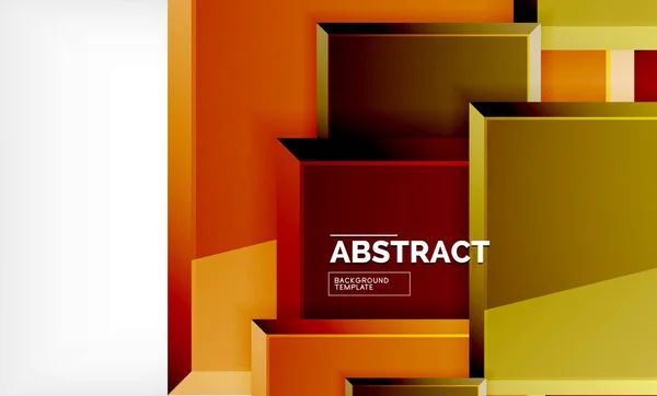 Geometrisch abstracte achtergrond, moderne vierkante ontwerp — Stockvector