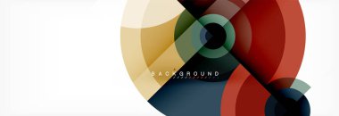 Geometrik daire arka plan, yaratıcı geometrik duvar kağıdı.