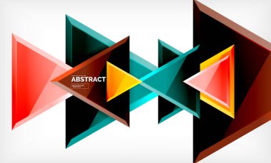 Üçgen düşük Poli arka plan tasarımı, çok renkli üçgenler