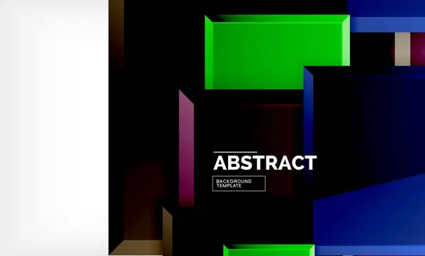 Geometrischer abstrakter Hintergrund, modernes quadratisches Design — Stockvektor