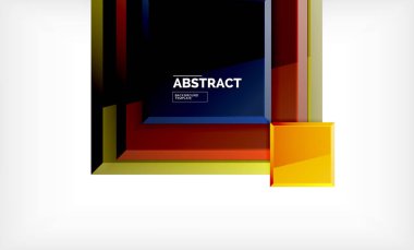 Arka plan, parlak geometrik tasarım kare