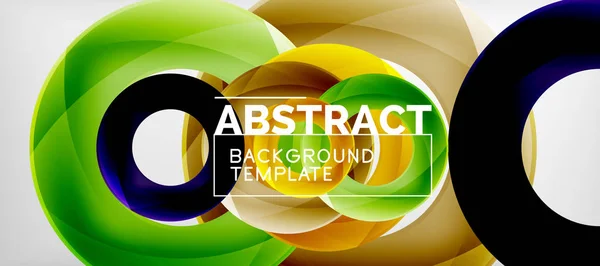 Vector rings abstract background — Stock Vector