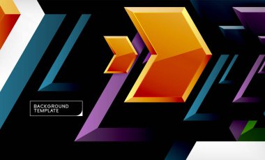 Techno ok arka plan, tasarım şablonu