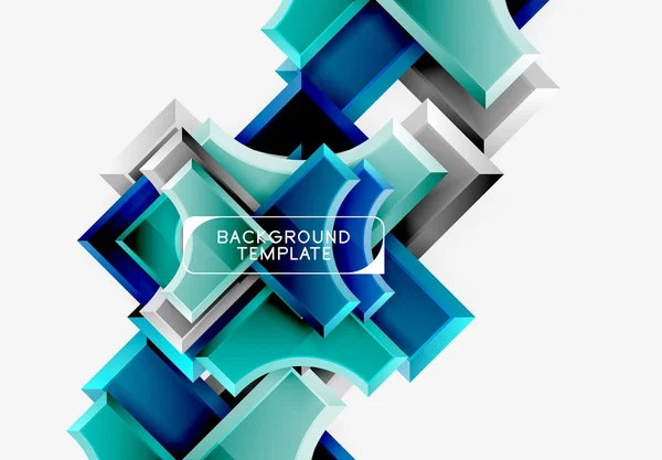 Geometrische Formen abstrakter Hintergrund — Stockvektor