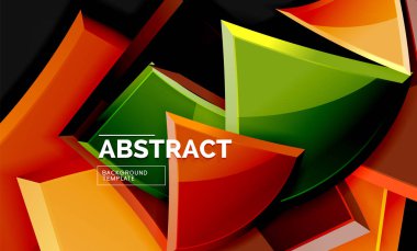 Kare ve üçgen geometrik arka plan