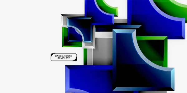 Moderne geometrische abstrakte Hintergründe — Stockvektor