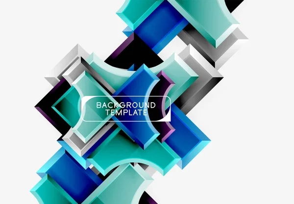 Formas geométricas fondo abstracto — Vector de stock