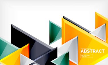 Üçgen düşük Poli arka plan tasarımı, çok renkli üçgenler