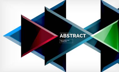 Üçgen düşük Poli arka plan tasarımı, çok renkli üçgenler