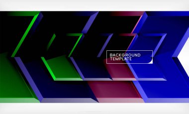 Soyut parlak techno oklar arka plan