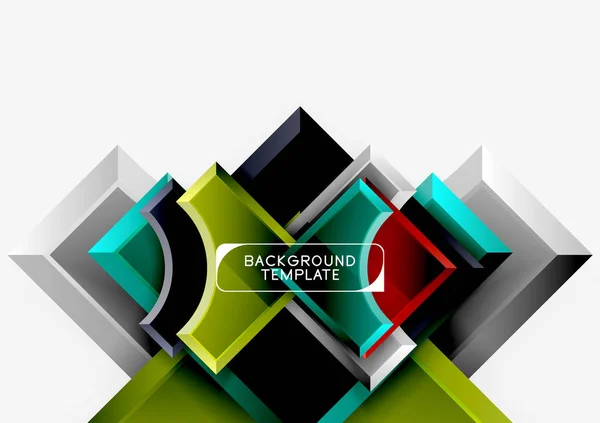 Geometric shapes abstract background — Stock Vector