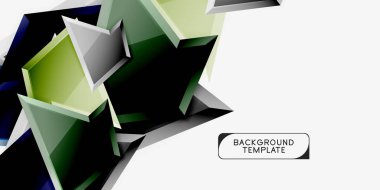 Üçgen düşük Poly arka plan tasarımı, çok renkli üçgenler. Vektör