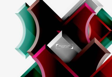 Geometrik şekiller soyut arkaplan