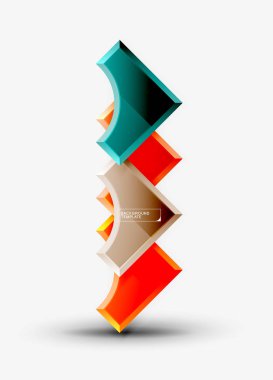 Geometrik şekiller soyut arkaplan