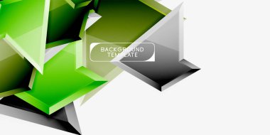 Üçgen düşük Poly arka plan tasarımı, çok renkli üçgenler. Vektör