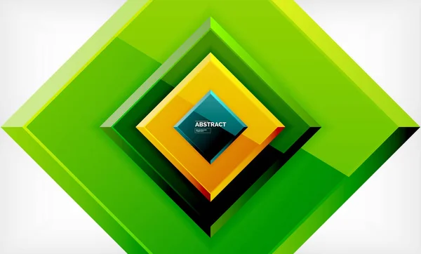 Vierkant geometrische achtergrond — Stockvector