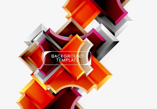 Moderne geometrische abstracte achtergrond — Stockvector