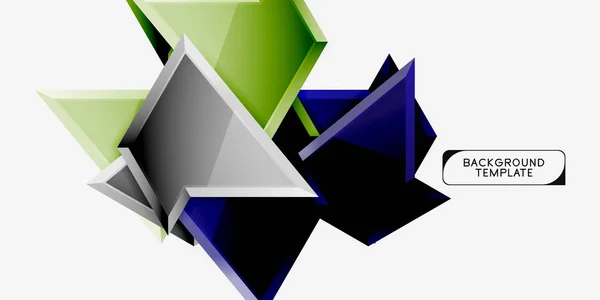 Triangular baixo poli design de fundo, triângulos multicoloridos. Vetor —  Vetores de Stock