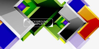 Parlak modern geometrik arka plan, soyut oklar kompozisyon