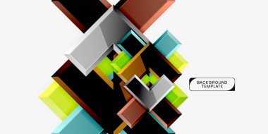 Parlak modern geometrik arka plan, soyut oklar kompozisyon