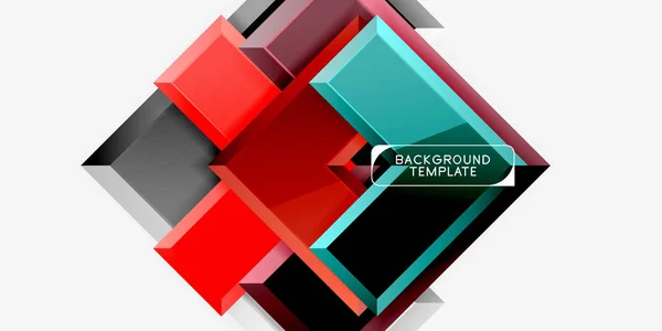 Abstract arrows composition background — Stock Vector