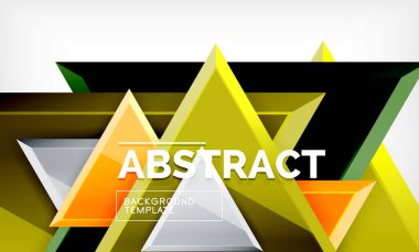 Uçan üçgen compostion geometrik arka plan