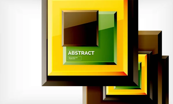Fundal abstract geometric, design pătrat modern — Vector de stoc