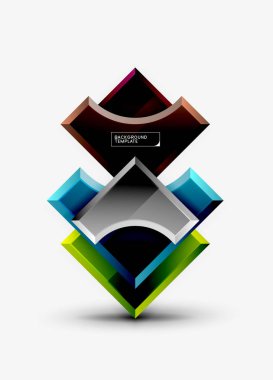 Geometrik şekiller soyut arkaplan