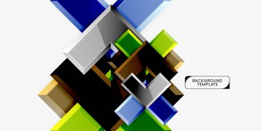 Parlak modern geometrik arka plan, soyut oklar kompozisyon