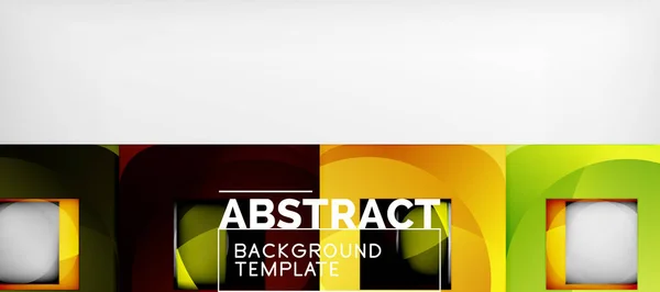 組成、モダンな幾何学的な抽象デザイン ポスター、カバー、ブランディング バナーを正方形の色と背景 — ストックベクタ