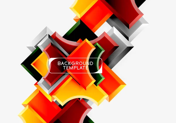 Formas geométricas fondo abstracto — Vector de stock