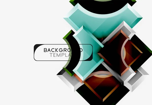 Moderne geometrische abstracte achtergrond — Stockvector