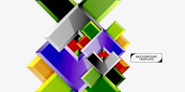 Parlak modern geometrik arka plan, soyut oklar kompozisyon