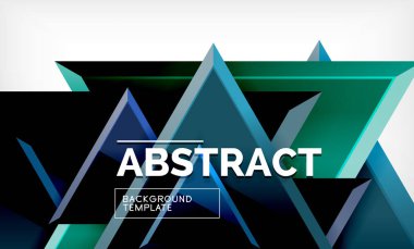 Üçgen düşük Poli arka plan tasarımı, çok renkli üçgenler