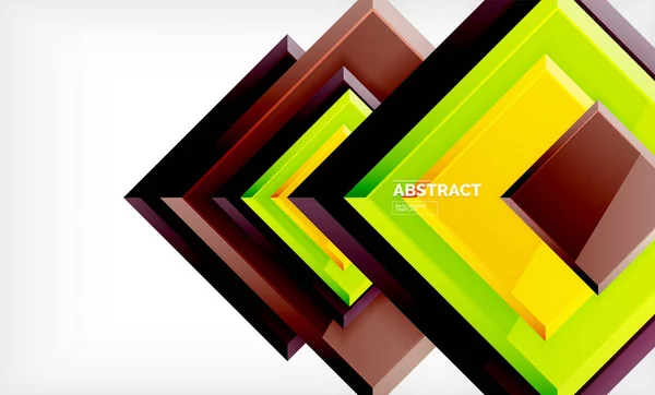 Geometrisch abstracte achtergrond, moderne vierkante ontwerp — Stockvector