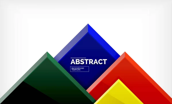 Geometrisch abstracte achtergrond, moderne vierkante ontwerp — Stockvector