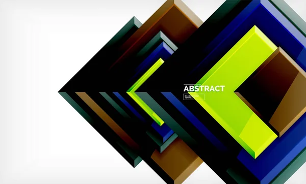 Geometrisch abstracte achtergrond, moderne vierkante ontwerp — Stockvector