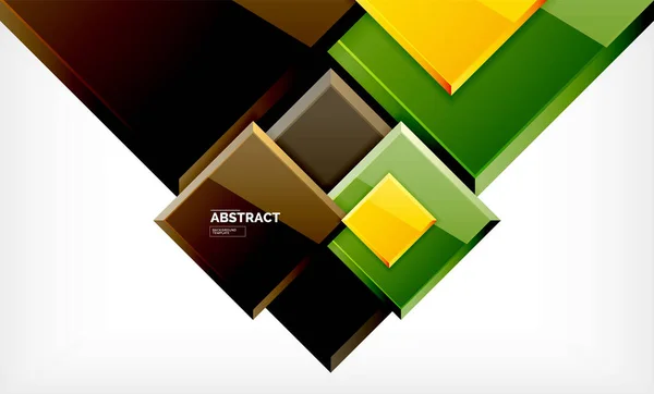 Fondo abstracto geométrico, diseño cuadrado moderno — Archivo Imágenes Vectoriales
