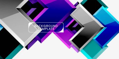 Parlak modern geometrik arka plan, soyut oklar kompozisyon