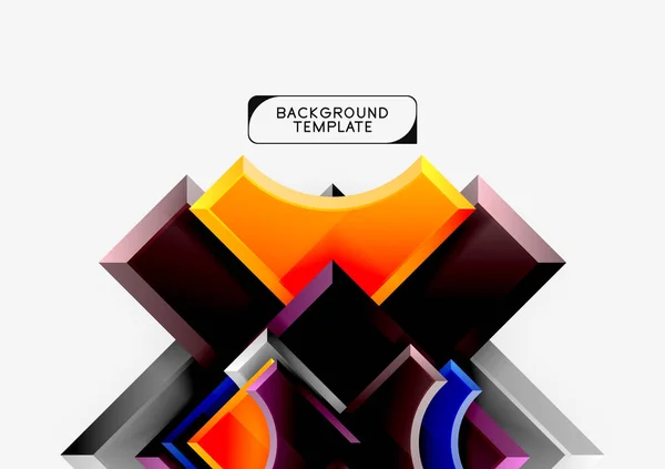 Moderne geometrische abstracte achtergrond — Stockvector