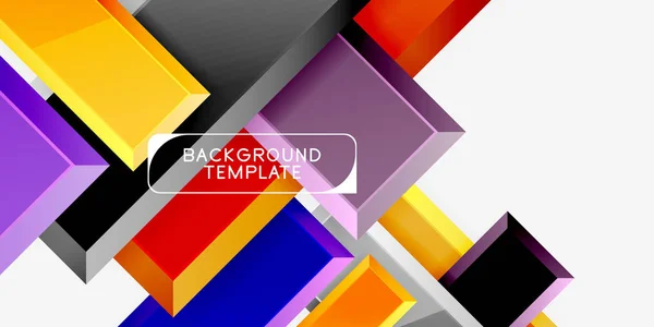 Hochglanz modernen geometrischen Hintergrund, abstrakte Pfeile Komposition — Stockvektor