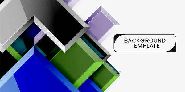Glanzende moderne geometrische achtergrond, abstracte pijlen samenstelling — Stockvector