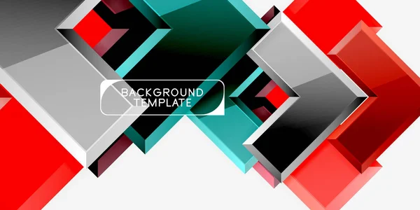 Abstract arrows composition background — Stock Vector