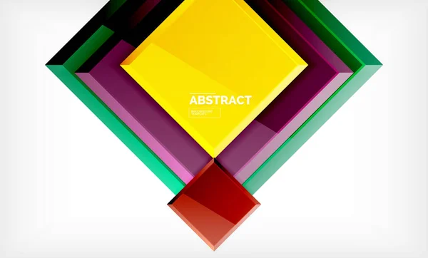 几何抽象背景, 现代正方形设计 — 图库矢量图片