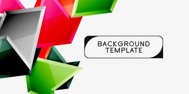 Üçgen düşük Poly arka plan tasarımı, çok renkli üçgenler. Vektör