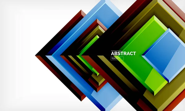 Fundo geométrico quadrado —  Vetores de Stock